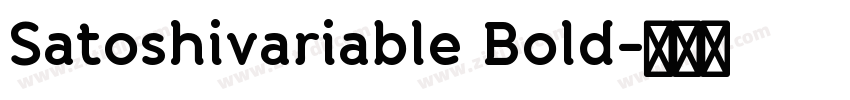 Satoshivariable Bold字体转换